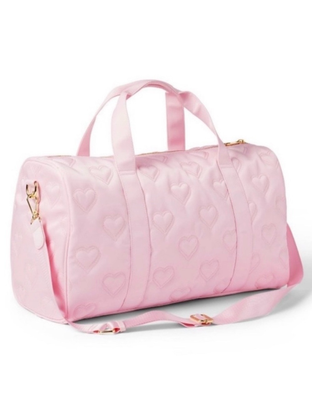 Stoney Clover Target Collab Pink Quilted Heart Weekend Duffel Bag